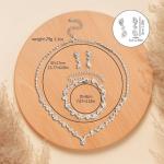Sterling Silver 925 Bridal Jewelry Set for Women