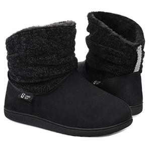 Warm Chenille Knit Bootie Slippers for Women