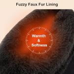 Warm Chenille Knit Bootie Slippers for Women