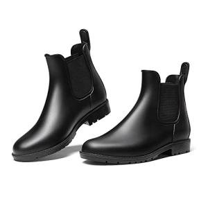 Black Waterproof Ankle Wellies for Women Size 6