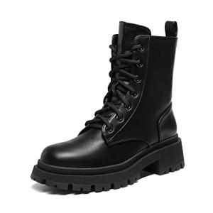 DREAM PAIRS Women's Stylish Chunky Mid Calf Boots