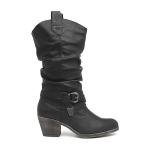 Rocket Dog Black Mid-Calf Western Boots for Women