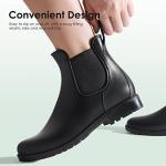 Black Waterproof Ankle Wellies for Women Size 6