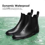 Black Waterproof Ankle Wellies for Women Size 6