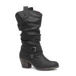 Rocket Dog Black Mid-Calf Western Boots for Women