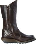 Fly London Women’s Buckle Boots in Dark Brown