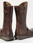 Fly London Women’s Buckle Boots in Dark Brown