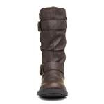 Rocket Dog Brown Faux Leather Biker Boots