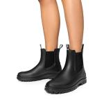 DREAM PAIRS Women's Chelsea Rain Boots - Black