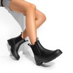 DREAM PAIRS Women's Chelsea Rain Boots - Black