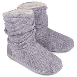 LongBay Ladies Memory Foam Bootie Slippers