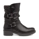 Lilley Minnie Women's Black Heeled Calf Boot