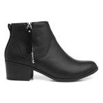 Lilley Maisy Women's Black Ankle Boots, Size 6