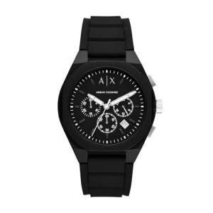 Armani Exchange Men's Black Nylon Chronograph Watch
