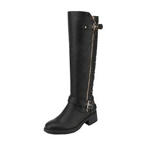 Women's Knee High Riding Boots - Black Size 10