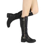 Women's Knee High Riding Boots - Black Size 10