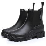 Women's Waterproof Ankle Wellington Boots - Black