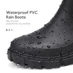 Women's Waterproof Ankle Wellington Boots - Black