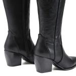 Chic Women’s Cowboy Boots with Chunky Heel