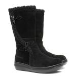 Rocket Dog Black Suede Slope Long Boots for Women