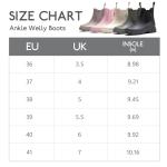Women's Waterproof Ankle Wellington Boots - Black