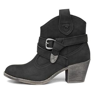 Rocket Dog Ladies Black Satire Ankle Boots