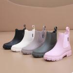Women's Waterproof Ankle Wellington Boots - Black