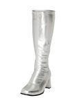 Retro 1960s Style Silver Go Go Party Shoes