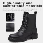 Women's Waterproof Ankle Lace-Up Combat Boots