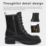 Women's Waterproof Ankle Lace-Up Combat Boots