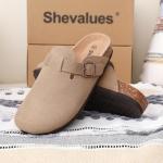 Suede Clogs with Arch Support in Taupe