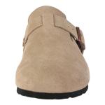 Zandrix Women's Suede Clog Sandals with Buckle