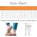 FMOGE Women's Comfy Suede Flat Mule Sandals