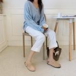 Zandrix Women's Suede Clog Sandals with Buckle