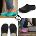 Women's Black Slip-On Garden Clogs - Size 6
