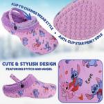 Disney Stitch Fleece-Lined Women's Clogs with Charms