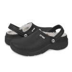 Women's Black Fleece-Lined Dockray Clogs - 6.5