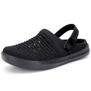 Women's Comfortable Memory Foam Clogs - All Black