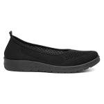 Softlites Women's Black Slip-On Ballerina Shoes