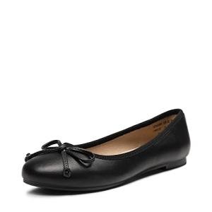 Womens Classic Bow Flats Ballerina Shoes, Black