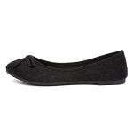 Lilley Gwen Women's Black Lace Ballerina