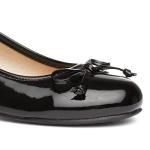 Lilley Gerri Black Patent Ballerina Shoes Size 6