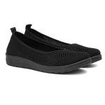 Softlites Women's Black Slip-On Ballerina Shoes
