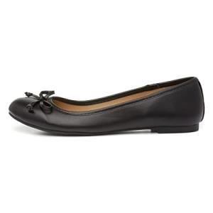Lilley Gerri Black Ballerina Flats with Bow