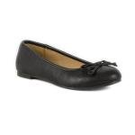 Lilley Gerri Black Ballerina Flats with Bow