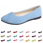 Light Blue Women's Casual Ballet Flats