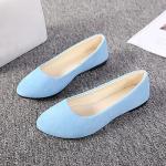 Light Blue Women's Casual Ballet Flats