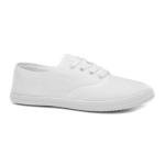 Red Fish Tai Women's White Lace-Up Canvas Sneakers