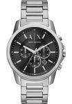 Armani Exchange Men's Chronograph Watch, Silver Stainless Steel