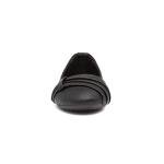 Lilley Gina Women's Black Pleated Ballerina Shoes